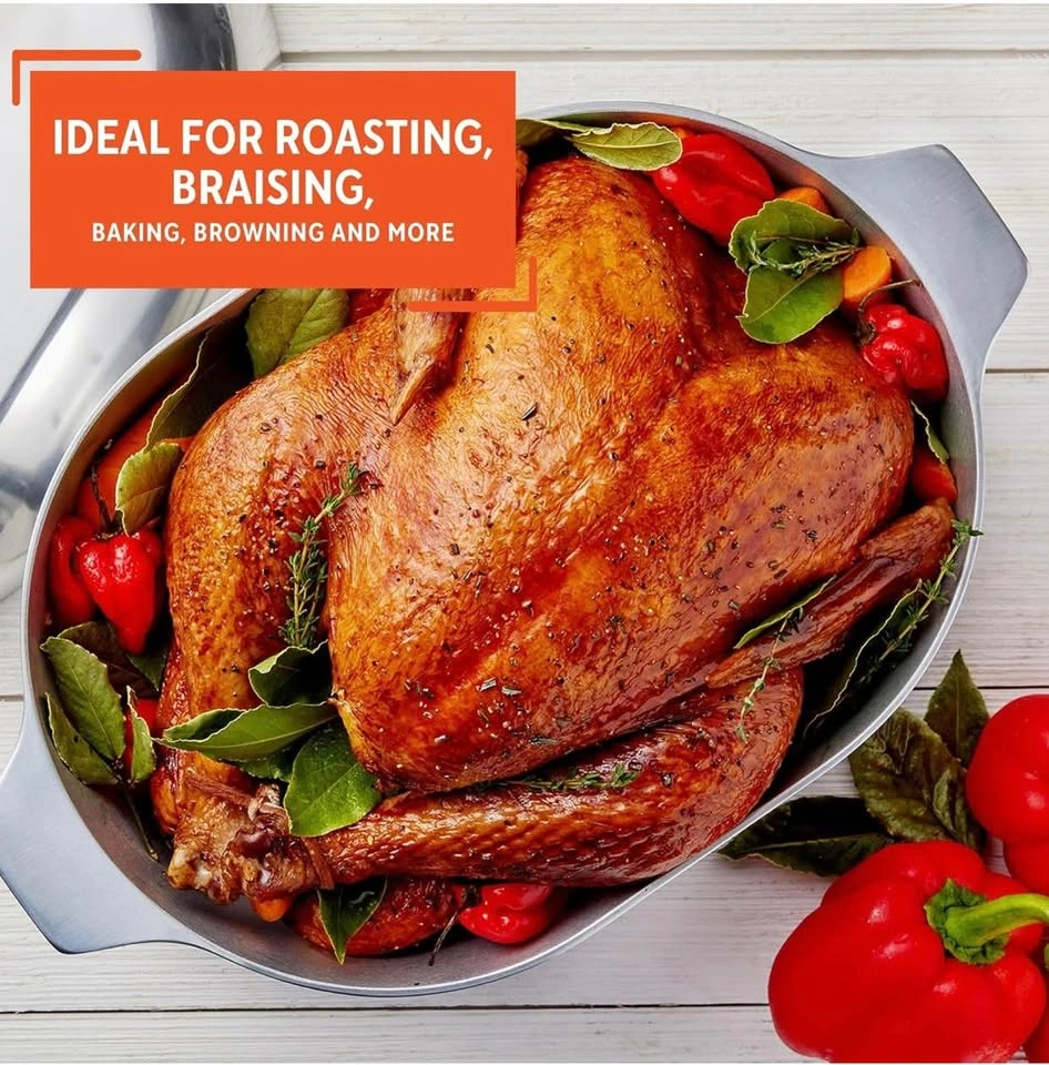 IMUSA 15’’ OVAL ALUMINUM ROASTER - photo 3