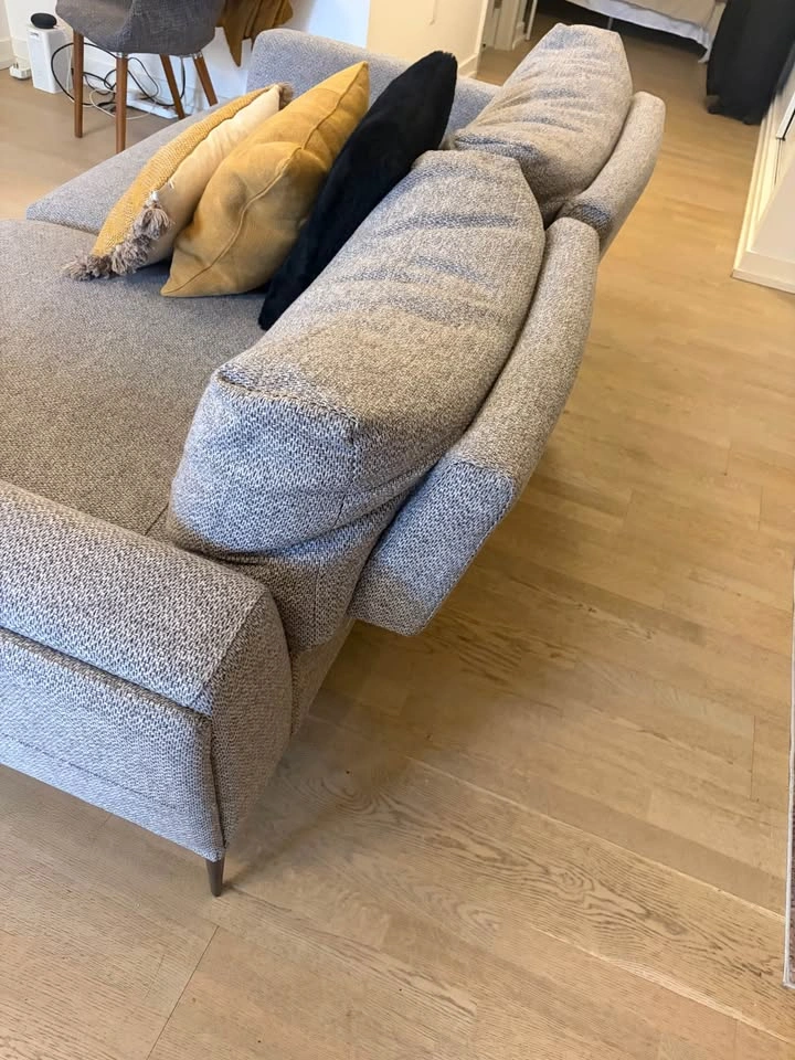 Modern Grey Fabric Sofa (moving sale - pick-up ASAP) - photo 3