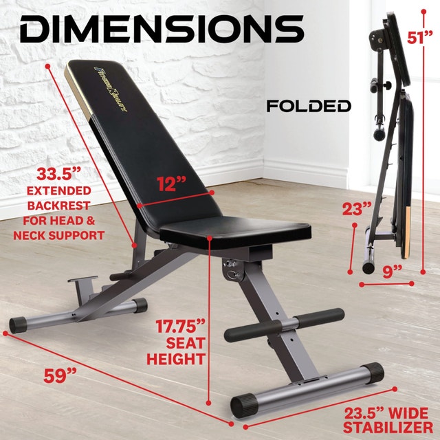 Fitness Reality 1000 SuperMax Foldable Weight Bench - photo 3