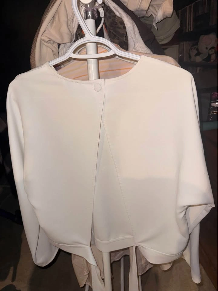 Wilfred Long Sleeve Open Back Top Size L - photo 3
