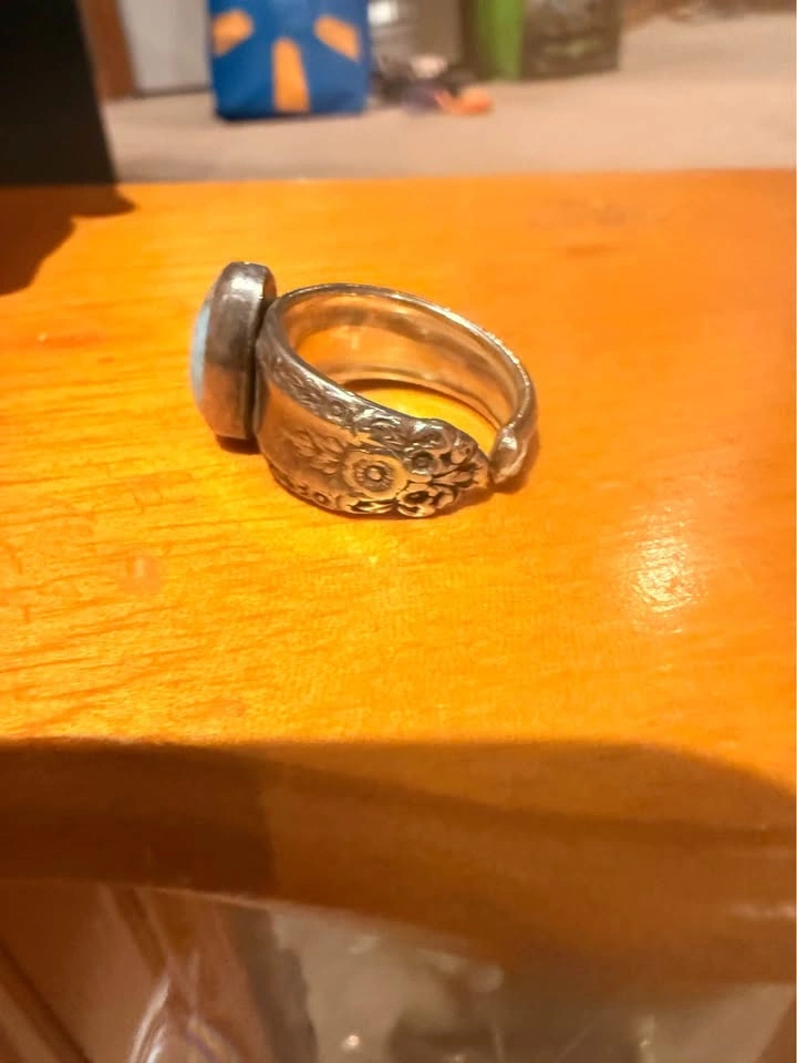 Tristan Ikaika - Larimar Silver Spoon Ring - photo 2