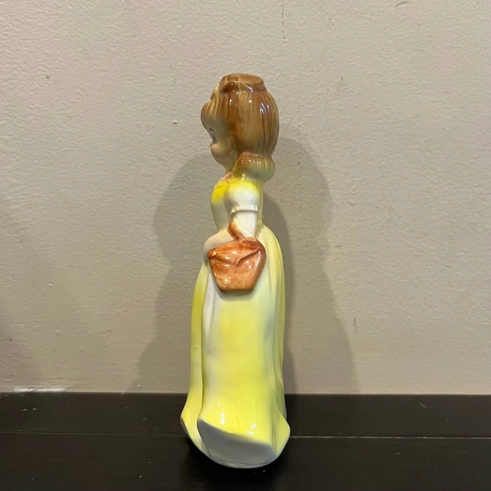 Vintage 1950’s Ceramic Figurine Lady in Yellow Dress / Japan - photo 4