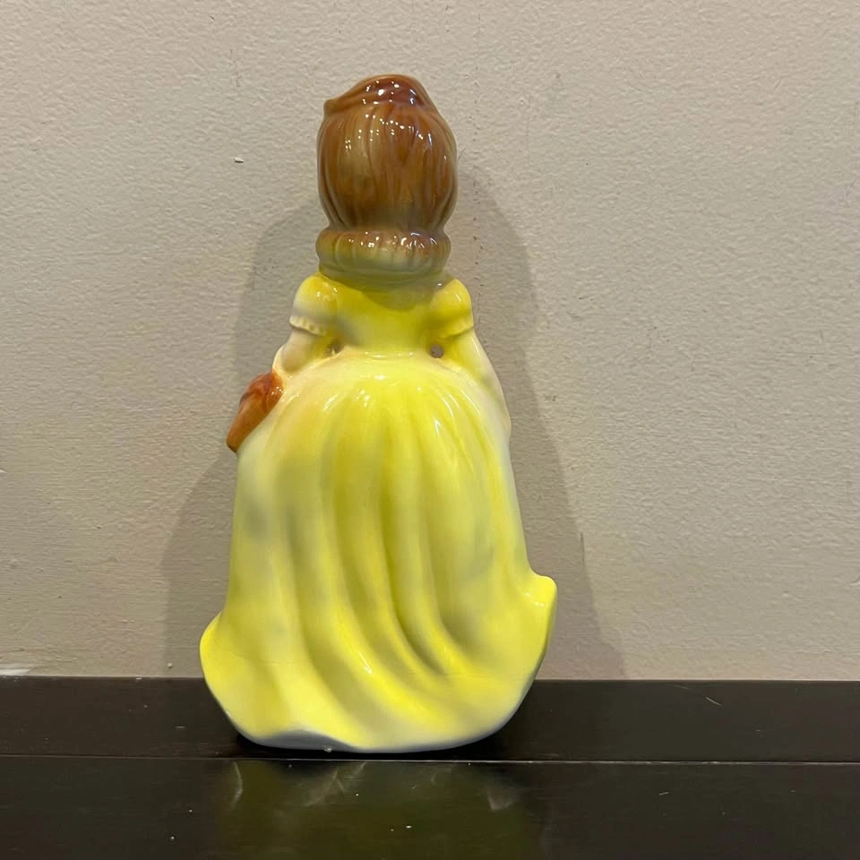 Vintage 1950’s Ceramic Figurine Lady in Yellow Dress / Japan - photo 5