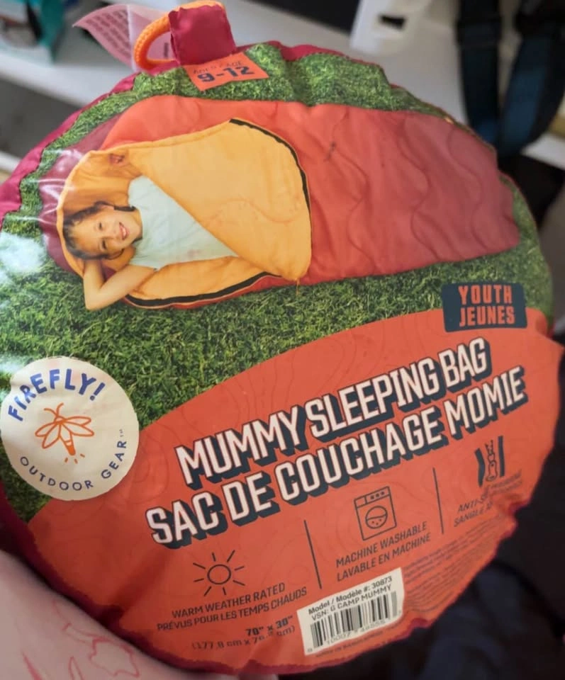 Outdoor Gear Kid's Mummy Sleeping Bag - Red/Orange (70 in. x 30 - photo 3