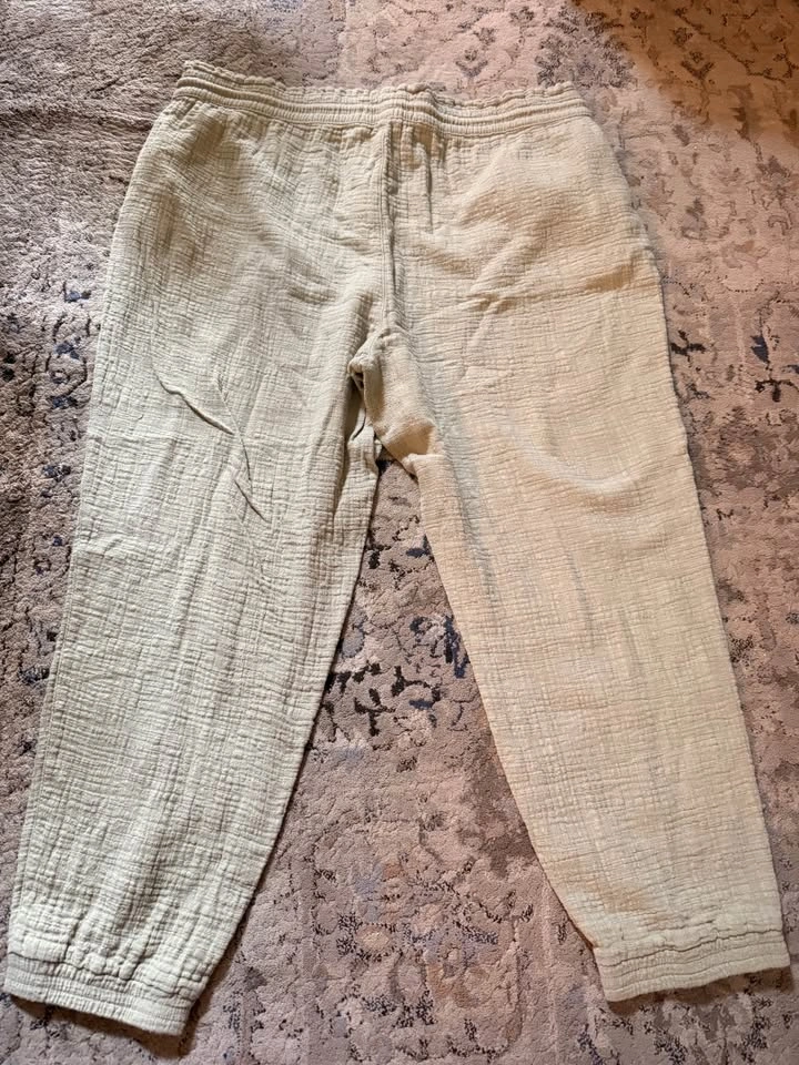 Rickis XL Sage Green Gauze Jogger Pants - photo 3