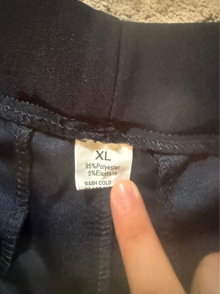 Black Wide Leg Trousers Size XL - photo 2