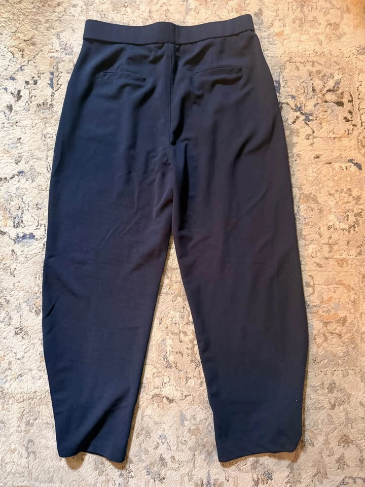 Black Wide Leg Trousers Size XL - photo 3