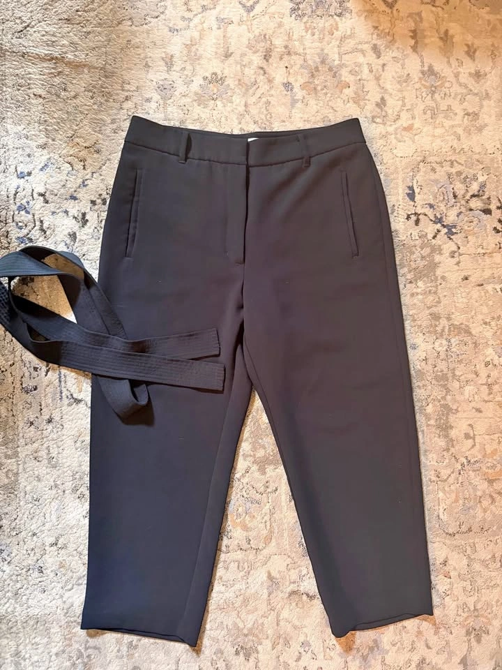 Wilfred Black Trousers with Belt Size 16