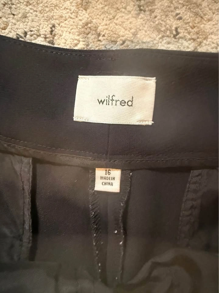 Wilfred Black Trousers with Belt Size 16 - photo 2