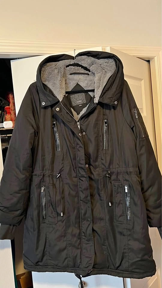 Steve Madden Hooded Parka Winter Coat - XL - Excellent Condition