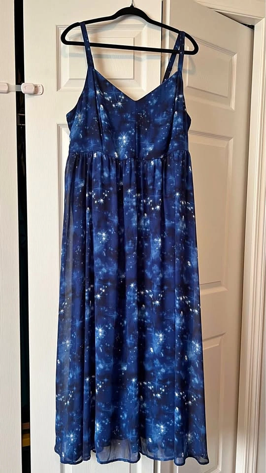 Torrid Chiffon Maxi Dress Size 2X Excellent Condition