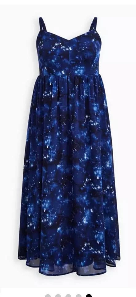 Torrid Chiffon Maxi Dress Size 2X Excellent Condition - photo 4