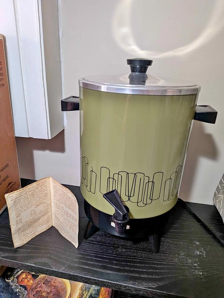 Vintage West Bend 30-Cup Party Percolator – Working, with Box &