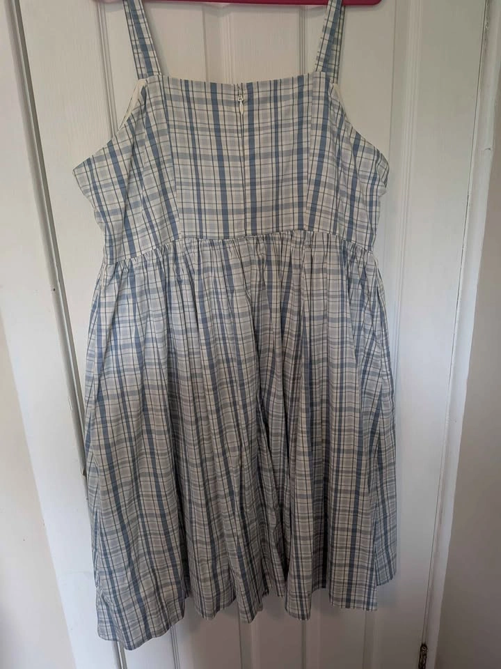 Torrid Retro Chic Sweet Plaid Cloud Dancer Midi Dress – Size 2 - photo 3