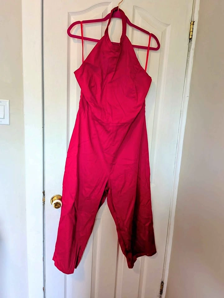Collectif London Midge Gingham Jumpsuit Set – 2XL / UK 18 – NWT