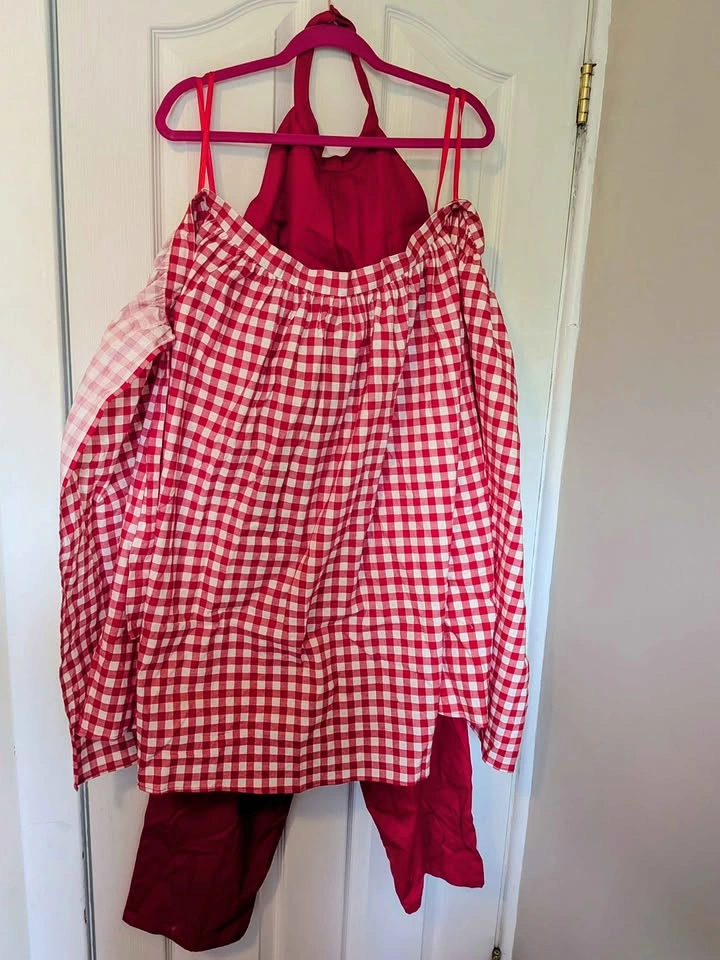 Collectif London Midge Gingham Jumpsuit Set – 2XL / UK 18 – NWT - photo 2