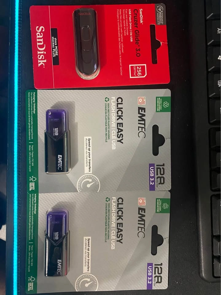 Sandisk Cruzer Glide & EMTEC Click Easy USB Flash Drives - photo 2