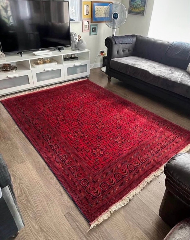 First Quality Afghan Bukhara Handmade Carpet