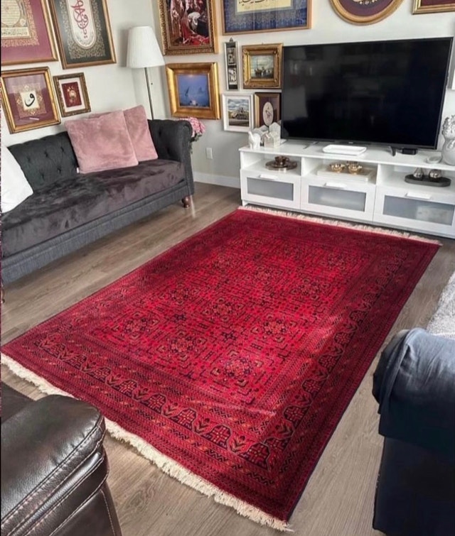 First Quality Afghan Bukhara Handmade Carpet - photo 3