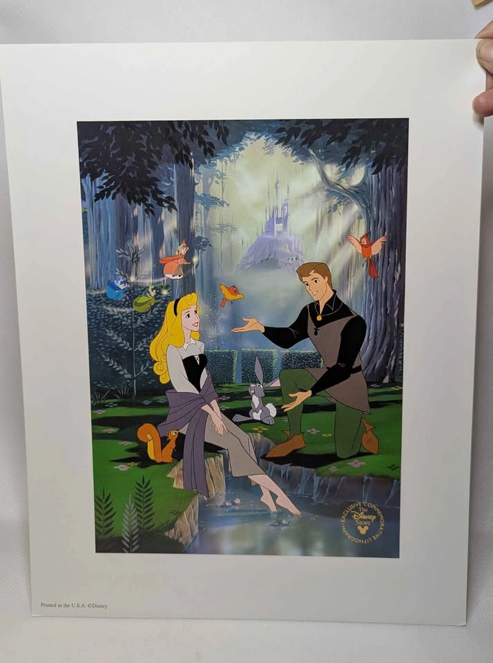 Exclusive Disney Store Sleeping Beauty Lithograph 1995 Vintage - photo 2