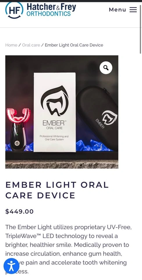 Ember Oral Care Light Therapy NEW And Unused - photo 4