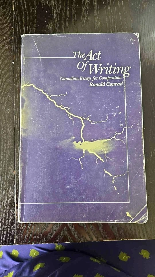 The Act of Writing by Ronald Conrad – Good Used Condition