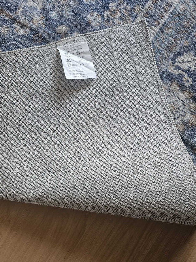 Blue and gold soft rug - photo 2
