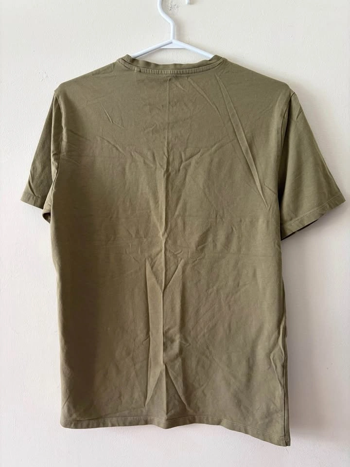 Men's Guess Eco Olive Green Graphic Logo T-Shirt - photo 2
