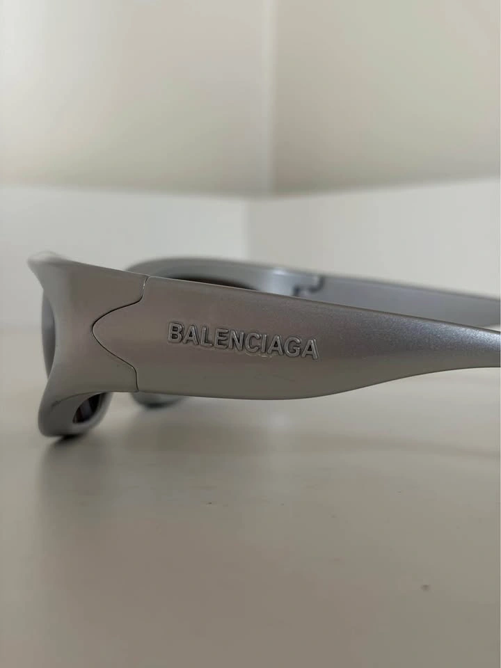 Silver Mirror Wrap Sunglasses - photo 3