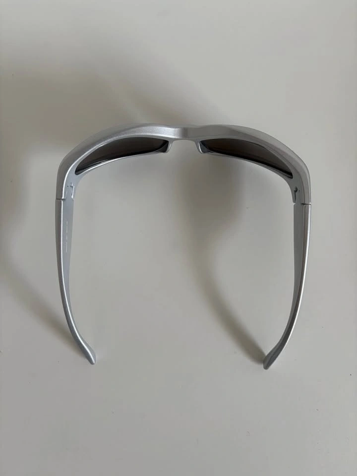 Silver Mirror Wrap Sunglasses - photo 4