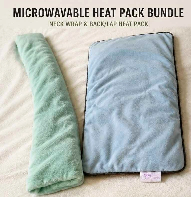 Microwaveable Heat Pack Bundle – Neck Wrap & Back/Shoulder Heat