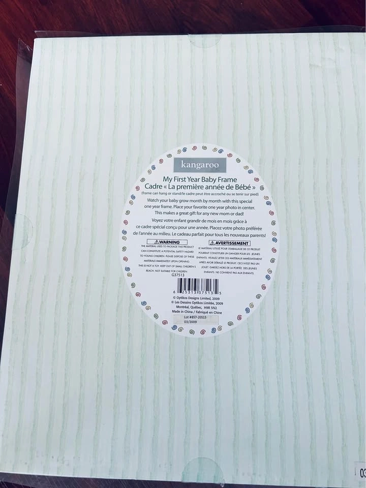 Brand New Kangaroo First Year Baby Frame – Sealed - photo 2
