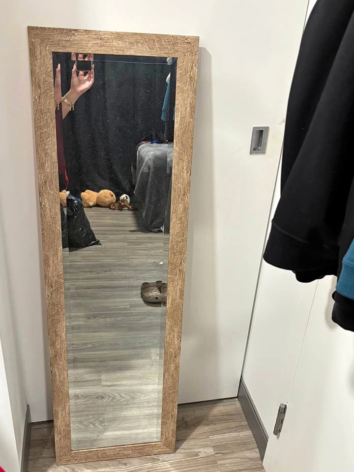 Rustic Wood Frame Full Length Mirror