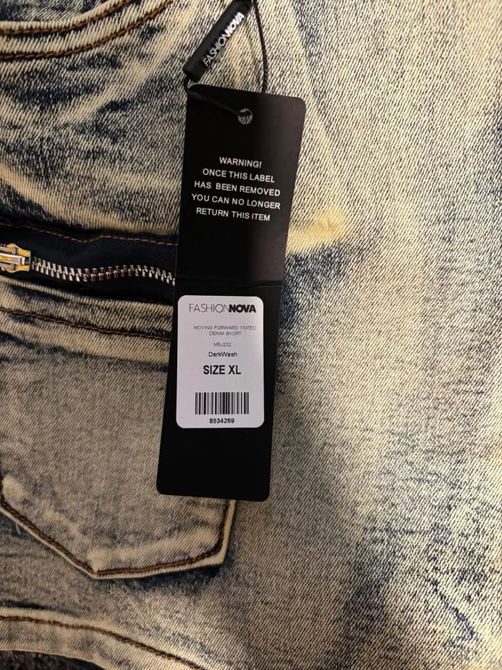 Fashion Nova Moving Forward Tinted Denim Skort - photo 3