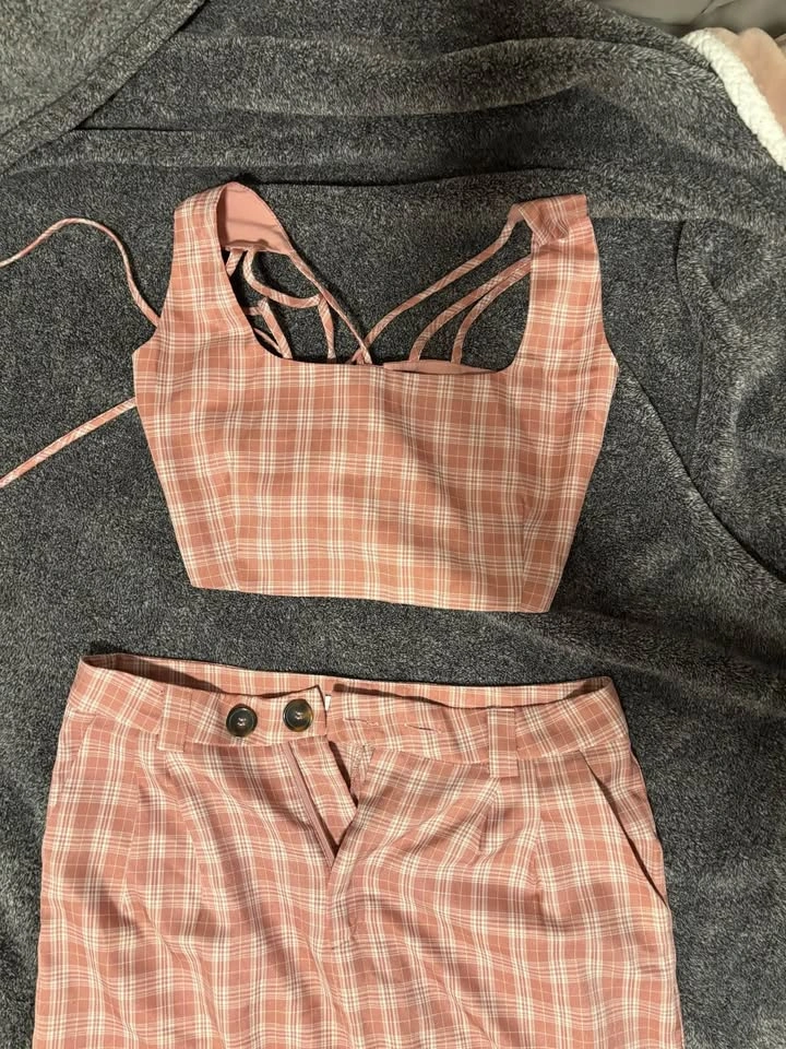 Fashion Nova Plaid Two-Piece Set - photo 3