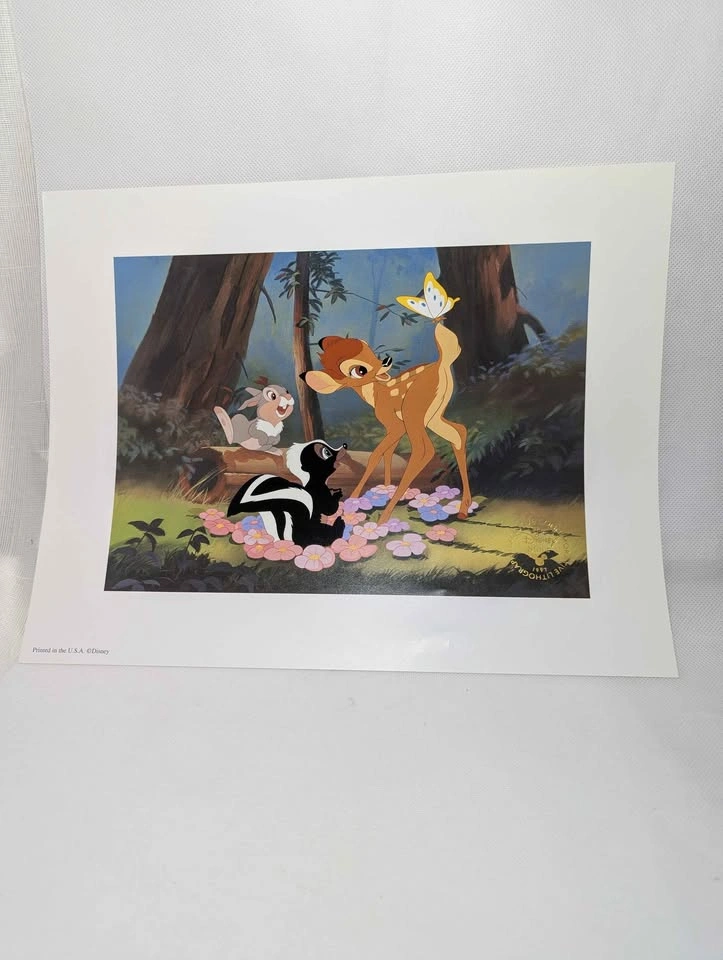 Walt Disney's Masterpiece Bambi Exclusive Commemorative Lithogra - photo 2