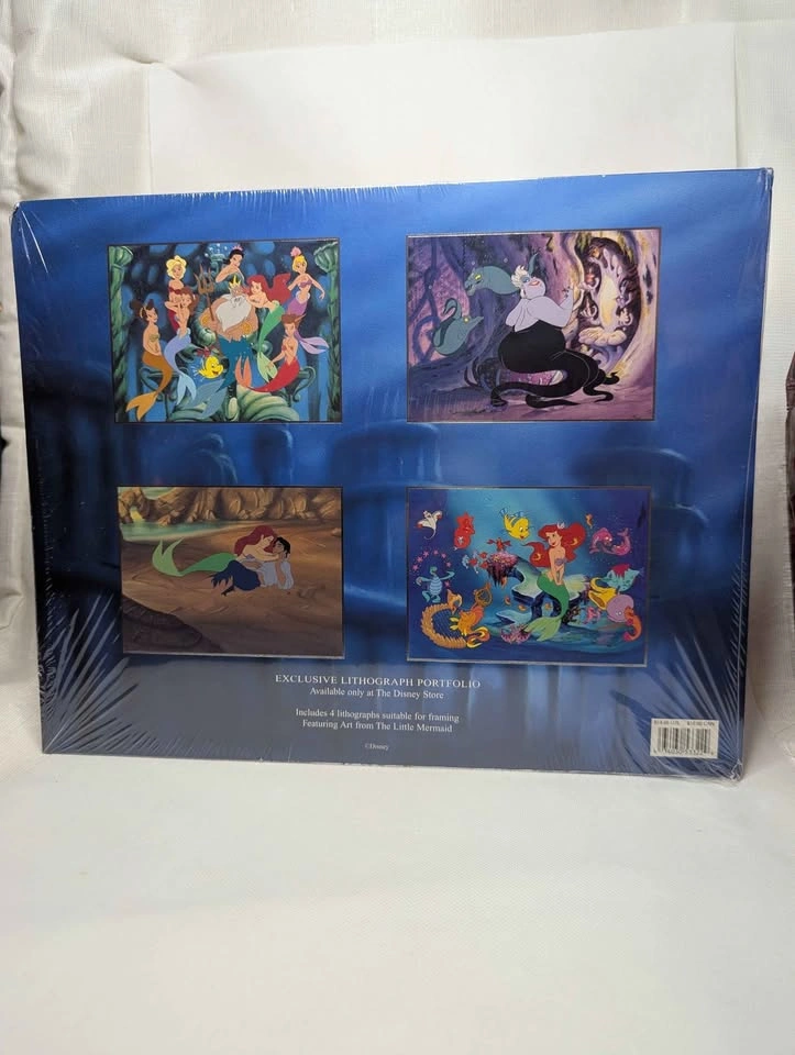 The Little Mermaid Lithographs Set of 4 Sealed 11" x 14" 1995 - photo 2