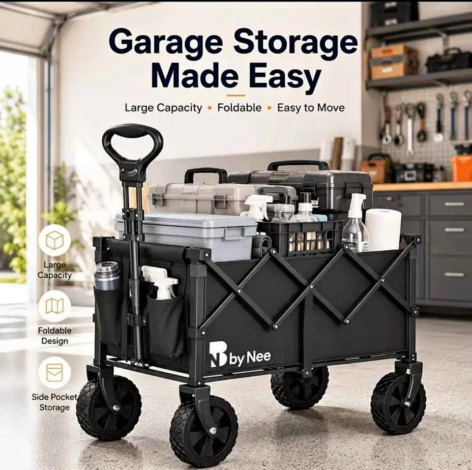 BRAND NEW Foldable Wagon Cart - Large Capacity & Sturdy
