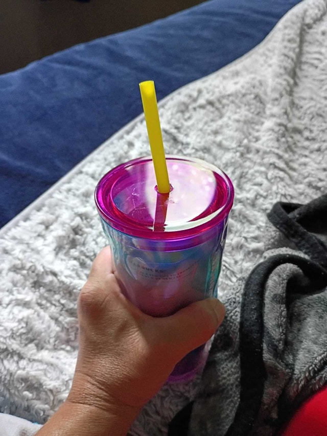 New Starbucks rainbow rippled molten gradient cold tumbler - photo 5