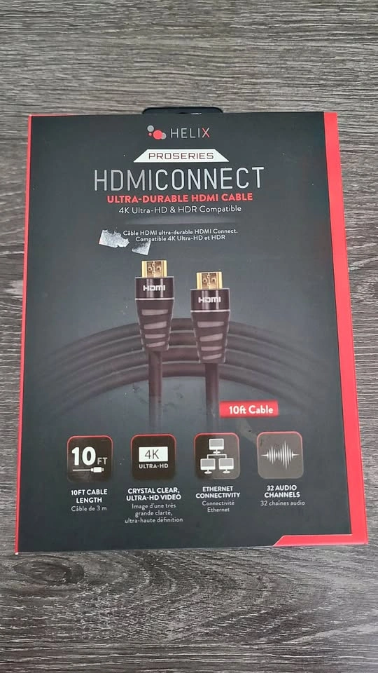 Helix ProSeries 4K HDMI Cable - 10 ft / 3m Long (BNIB)