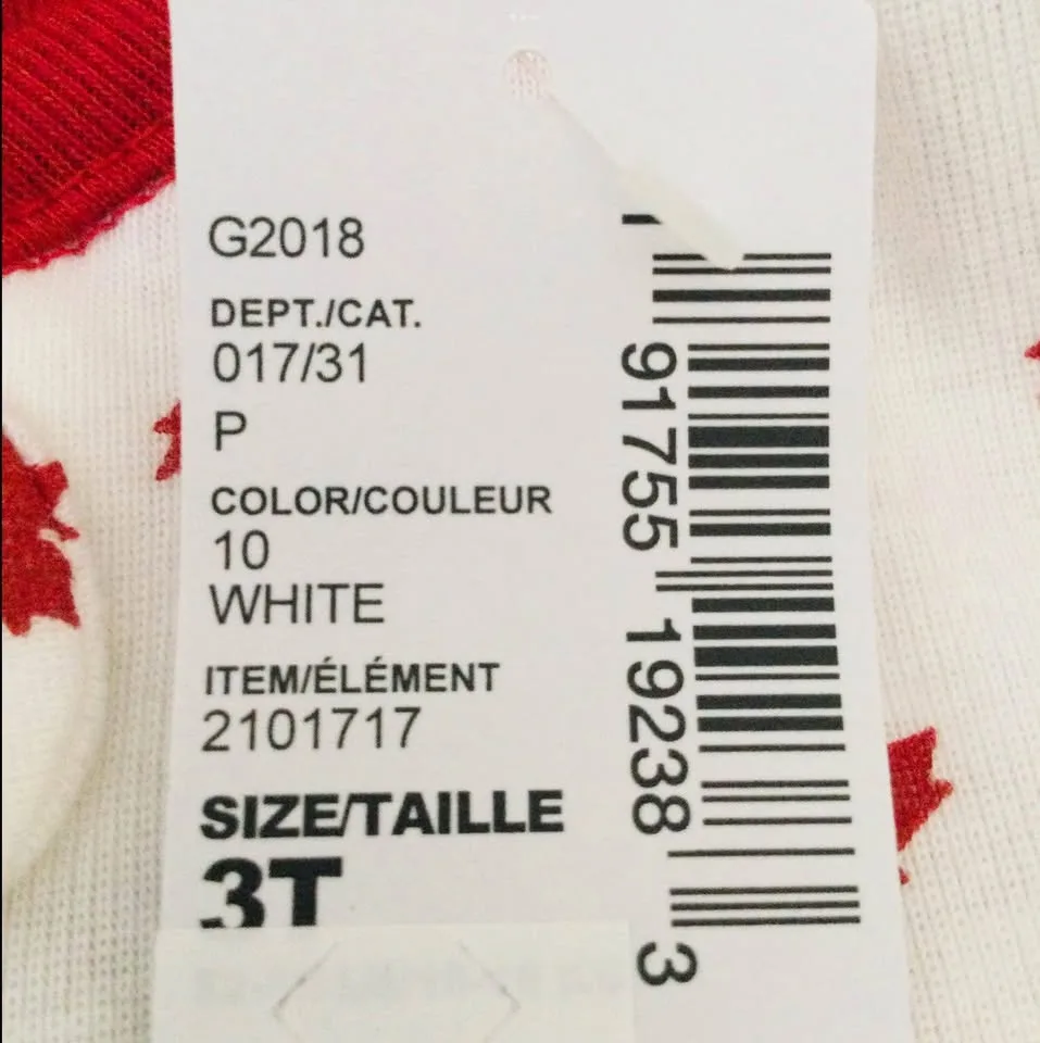 BNWT Toddler Canada Pajama image indicator(4)