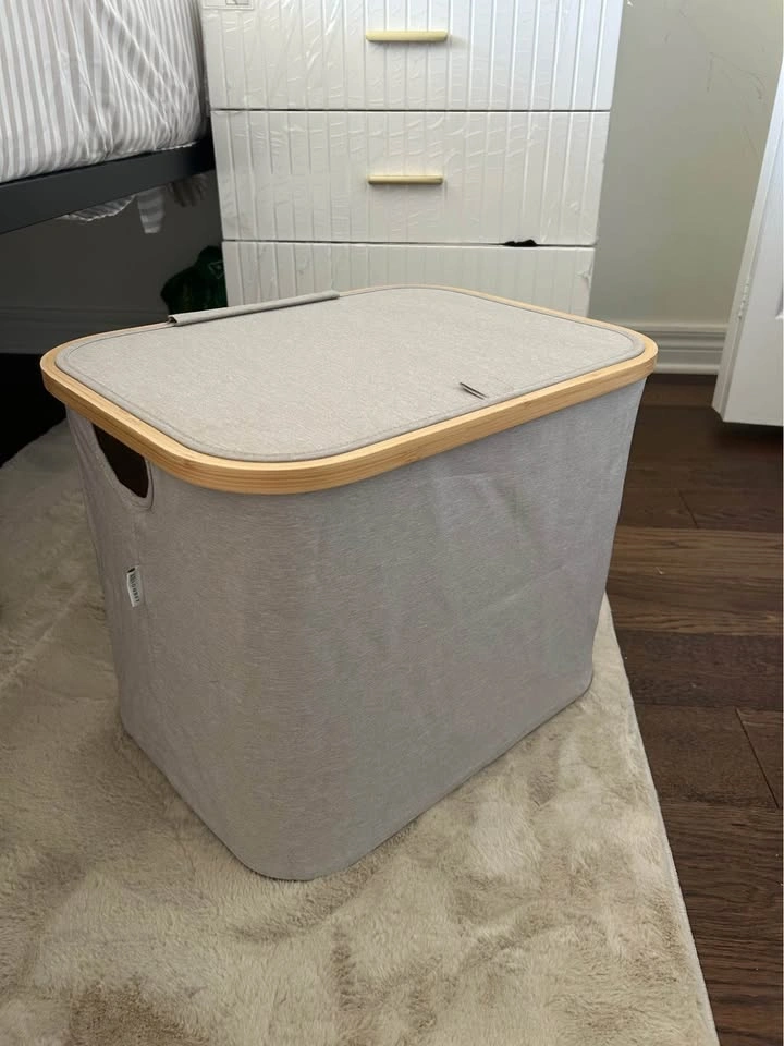 LONBET 50L Collapsible Laundry Basket or Storage Box - photo 2