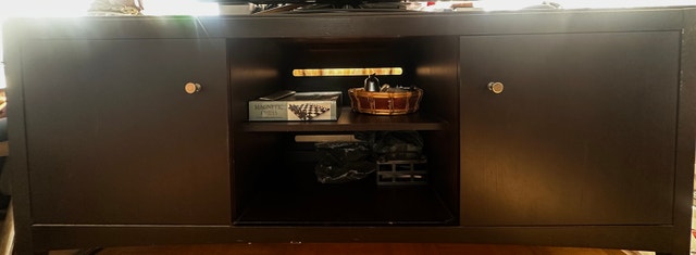 TV Stand With Cabinets + Center Table (Hardwood)
