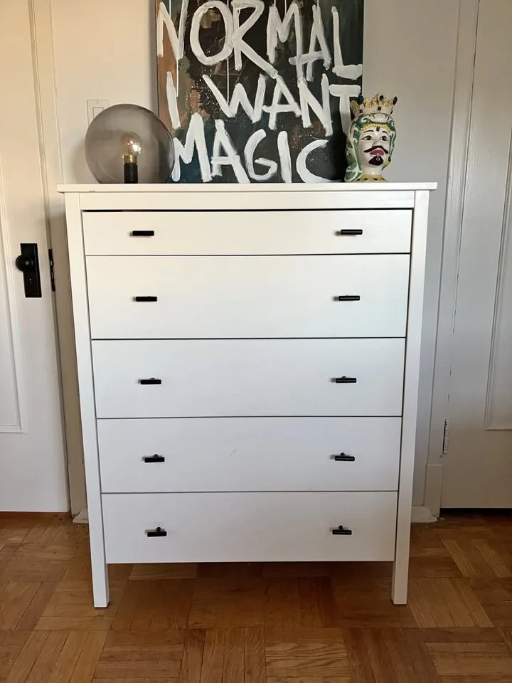 White Ikea drawer