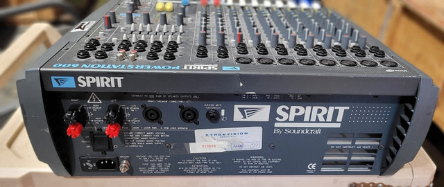Spirit Power Station 600 analog sound board mixer - photo 4