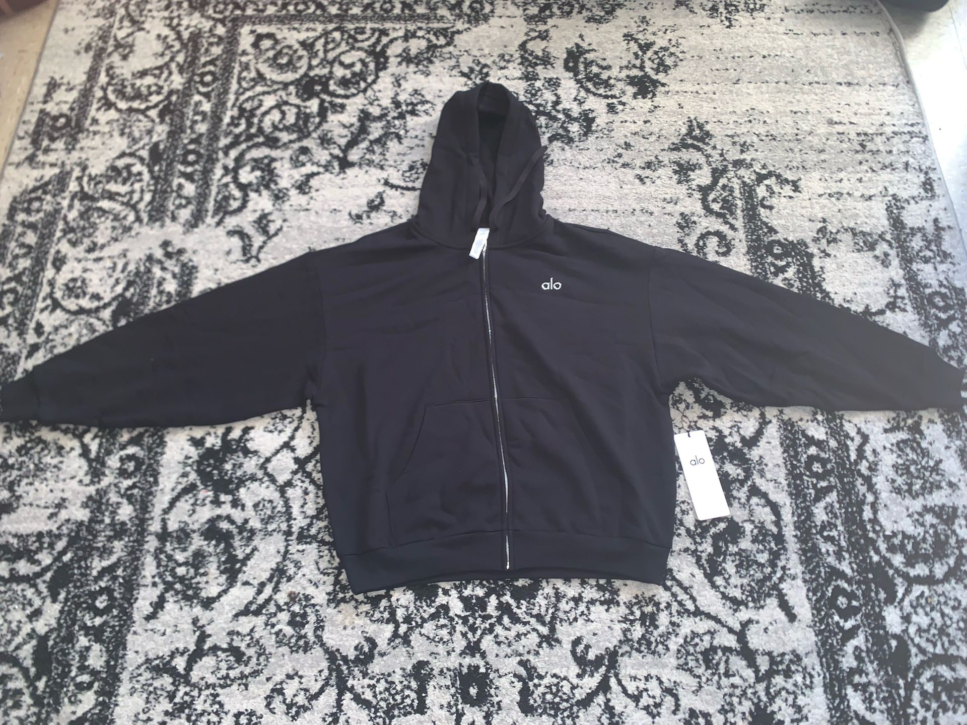 Accolade Full Zip Hoodie- Black