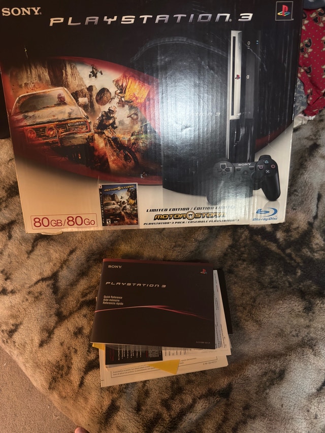 Launch PS3 80gb cross compatible fat JUST THE BOX