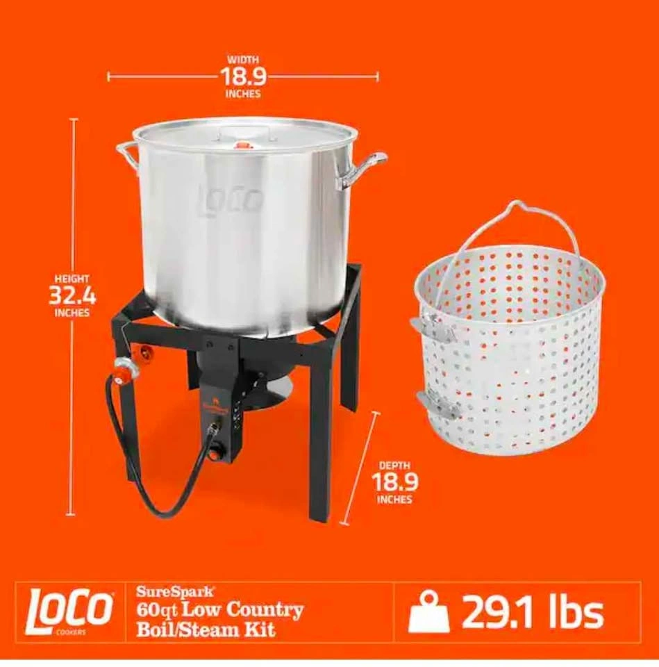 Aluminium boiler kit with basket and stand kit - photo 5