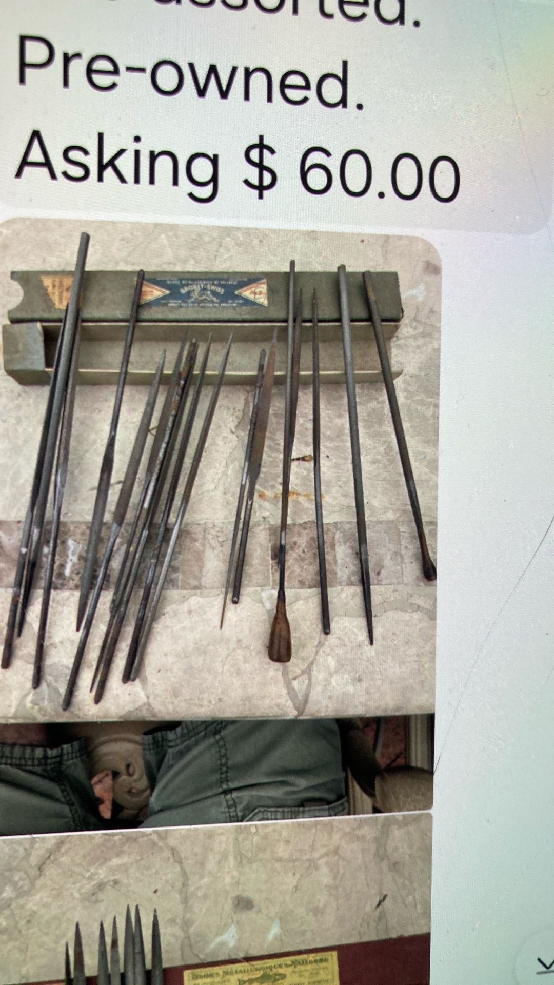 Metal Work Files - Nicholson, Grover & Vallorbe