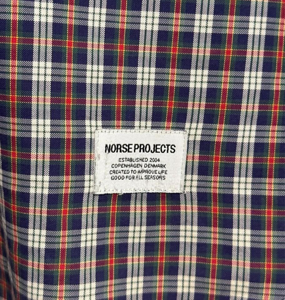 Norse Projects plaid button-up shirt - men’s Large - photo 3